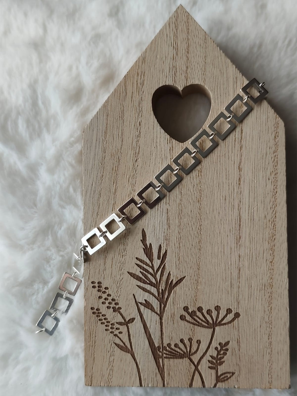 Pulsera Plata 925 cuadrados