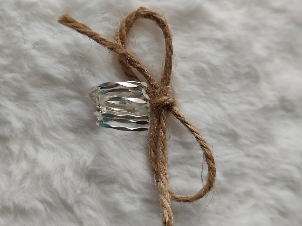 Anillo plata ley 7 alianzas unidas