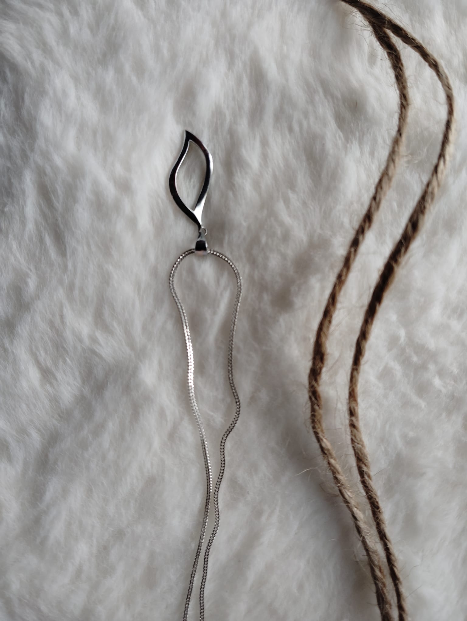 Colgante plata de ley con cadena diamantada