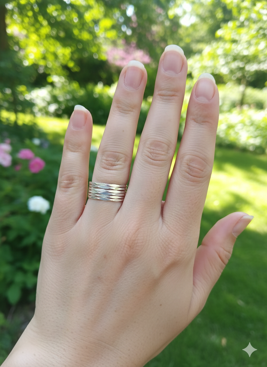 Anillo plata ley 7 alianzas unidas